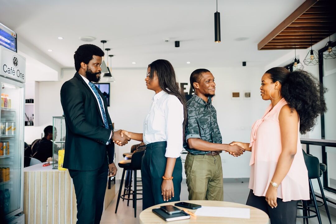 business professionals networking