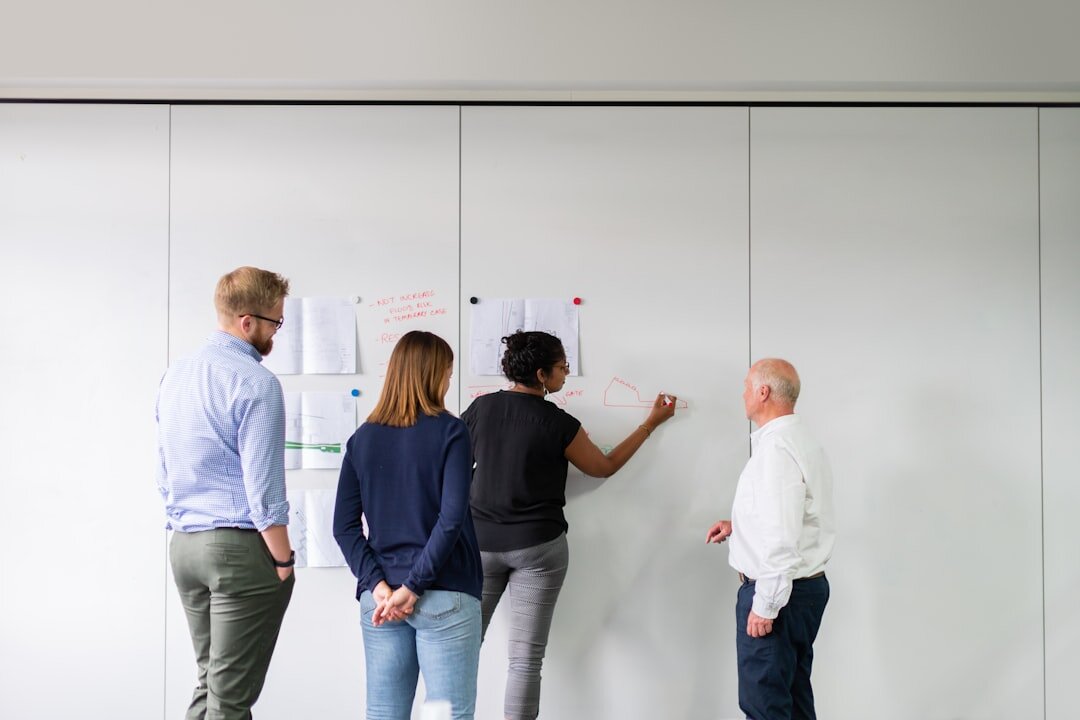 team collaboration in office